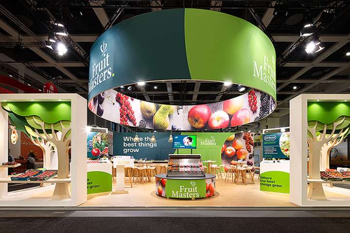 Fruitmasters made a strong impression at FRUIT LOGISTICA with a stand that reflected growth, quality, and innovation in the fruit industry. The theme "Where the best things grow" came to life through taste experiences, product displays, and networking opportunities. Designed and build by stand builder Eldee Expo Experts