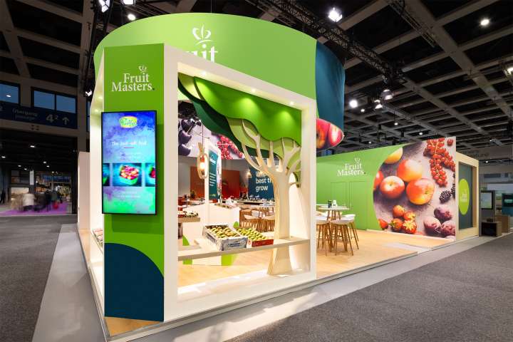 Exhibition Stand for Fruitmasters at FRUIT LOGISTICA in Messe Berlin