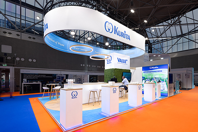 Stand Design Kurita - Aquatech exhibition RAI Amsterdam