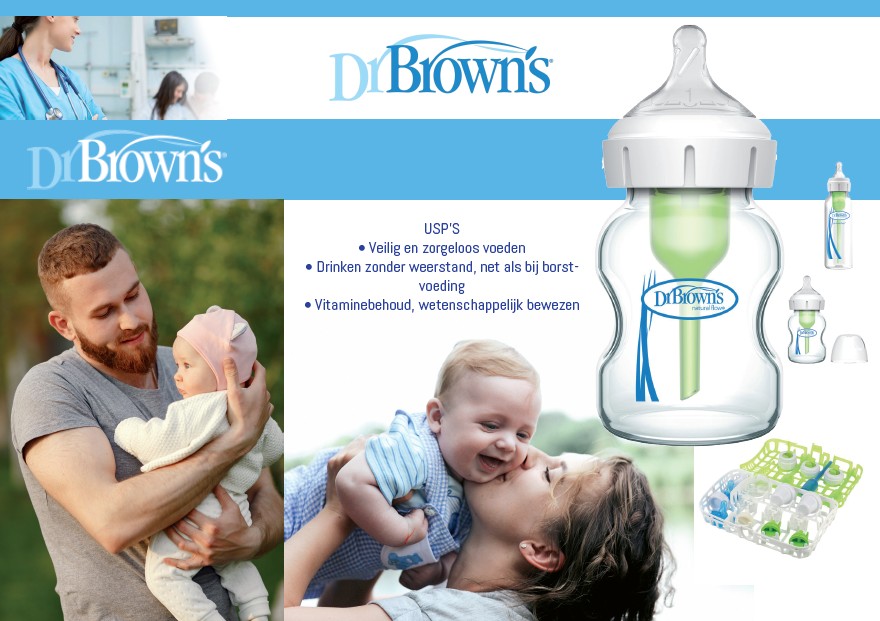 Moodboard Beursstand Dr. Brown's 